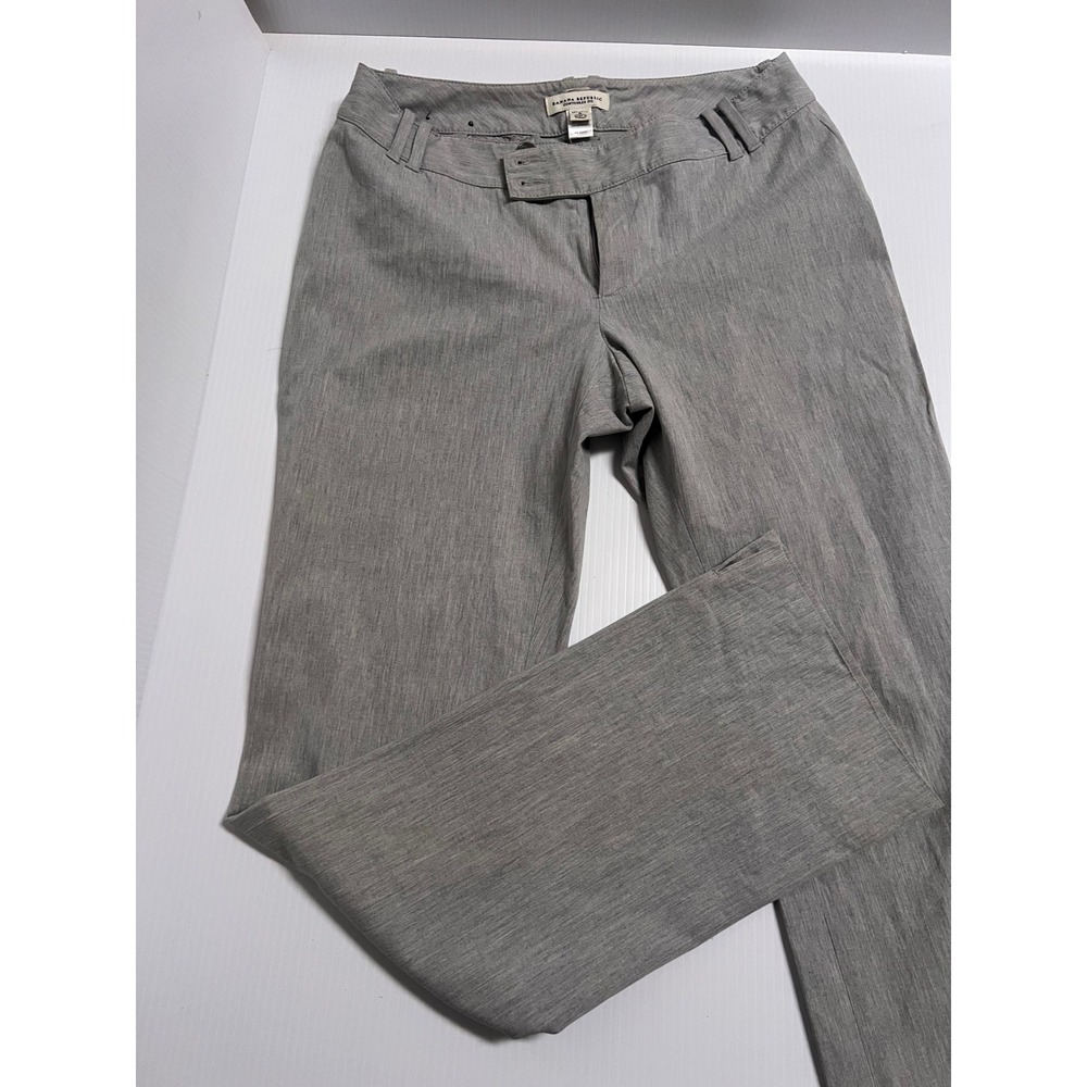 Banana Republic Contoured Fit Gray Stretch Dress Pants Trousers Womens Size 6